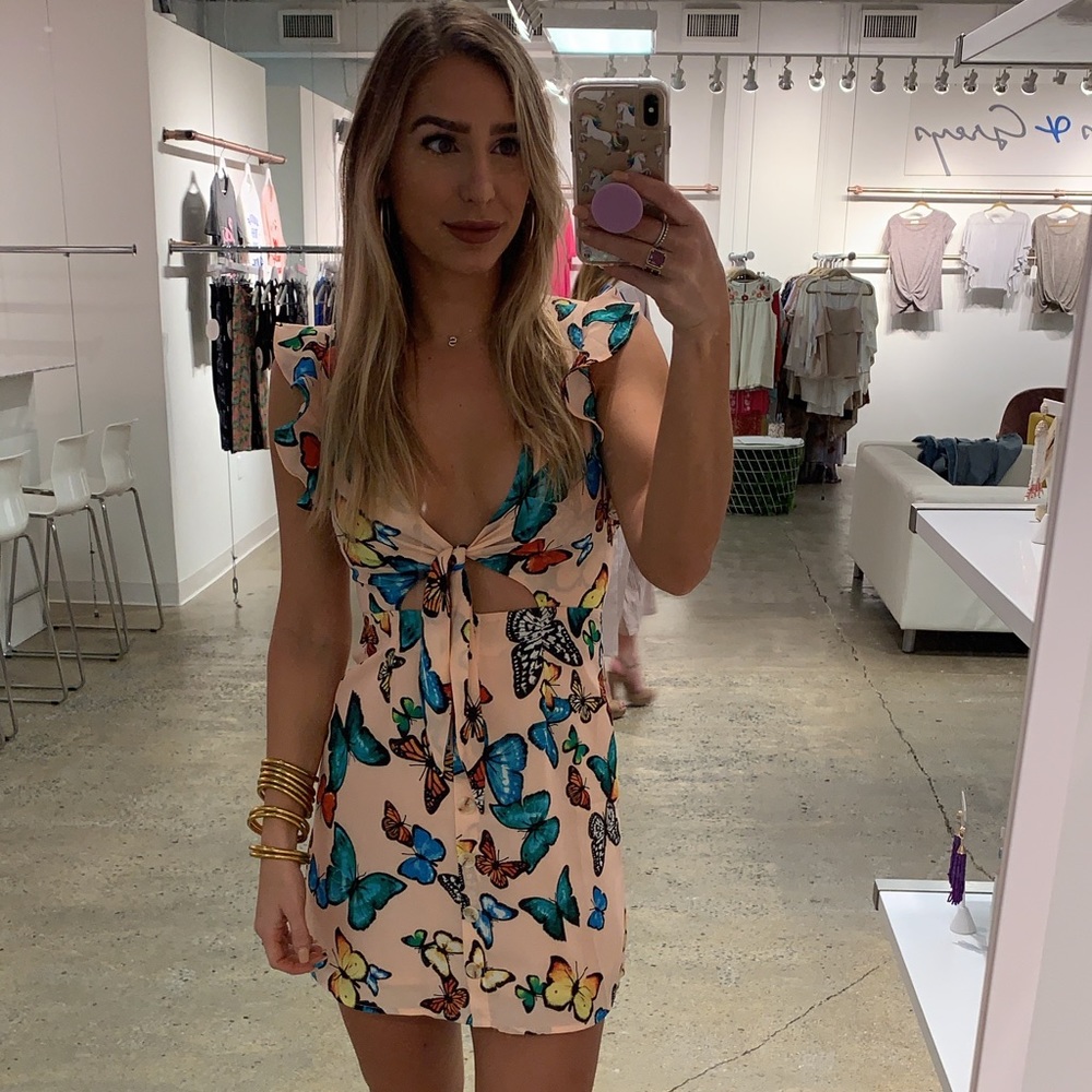 Twiggy butterfly dress